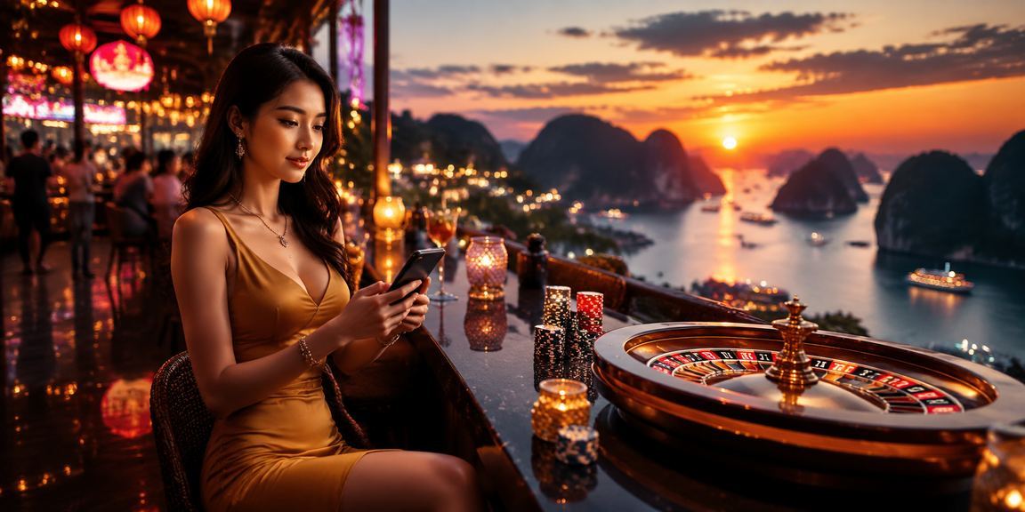 Khung cảnh lễ hội roulette tại Vịnh Hạ Long